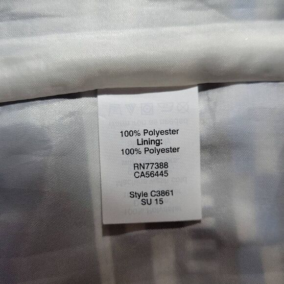 J CREW FACTORY MAXI DRESS PRINTED SKIRT NAVY BLUE SIZE 12 - Picture 6 of 7